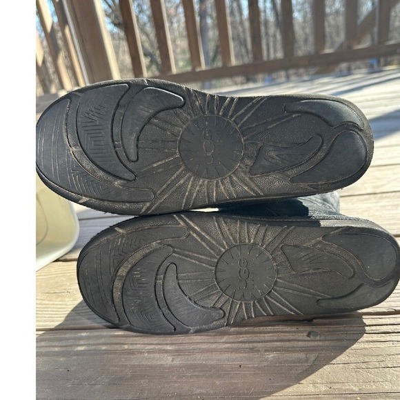 UGG Suede Boots Black Winter Women's 10 - Picture 10 of 12